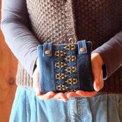 ハンドメイド ボックスサイズティッシュ 携帯ケース ⌘ 北欧・ブルー