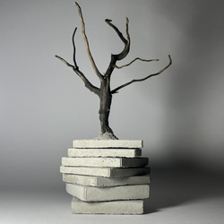 作家物　椅子のオブジェ　鉄と木工 作家物 椅子のオブジェ 鉄と木工