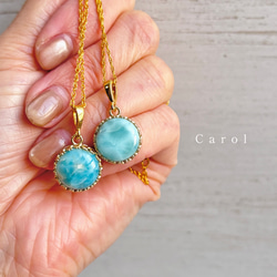 カリブ海の宝石】ラリマーsilver925ネックレス ネックレス・ペンダント