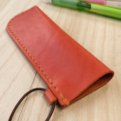 小さめ長財布 手染め・手縫い ぺったんこ薄マチLファスナー シンプル