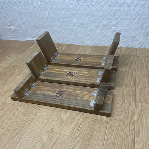 折りたたみ什器 横幅35cm 3点セット】刻印サービス/ディスプレイ台