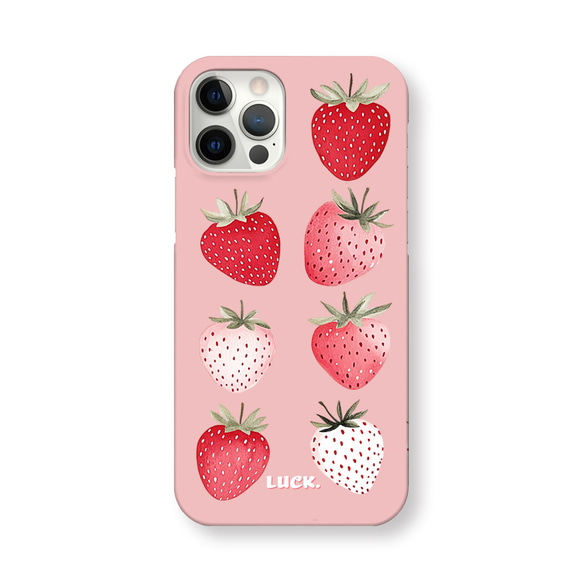 いちごパック スマホケース iPhoneケース 苺 ピンク いちご iPhone