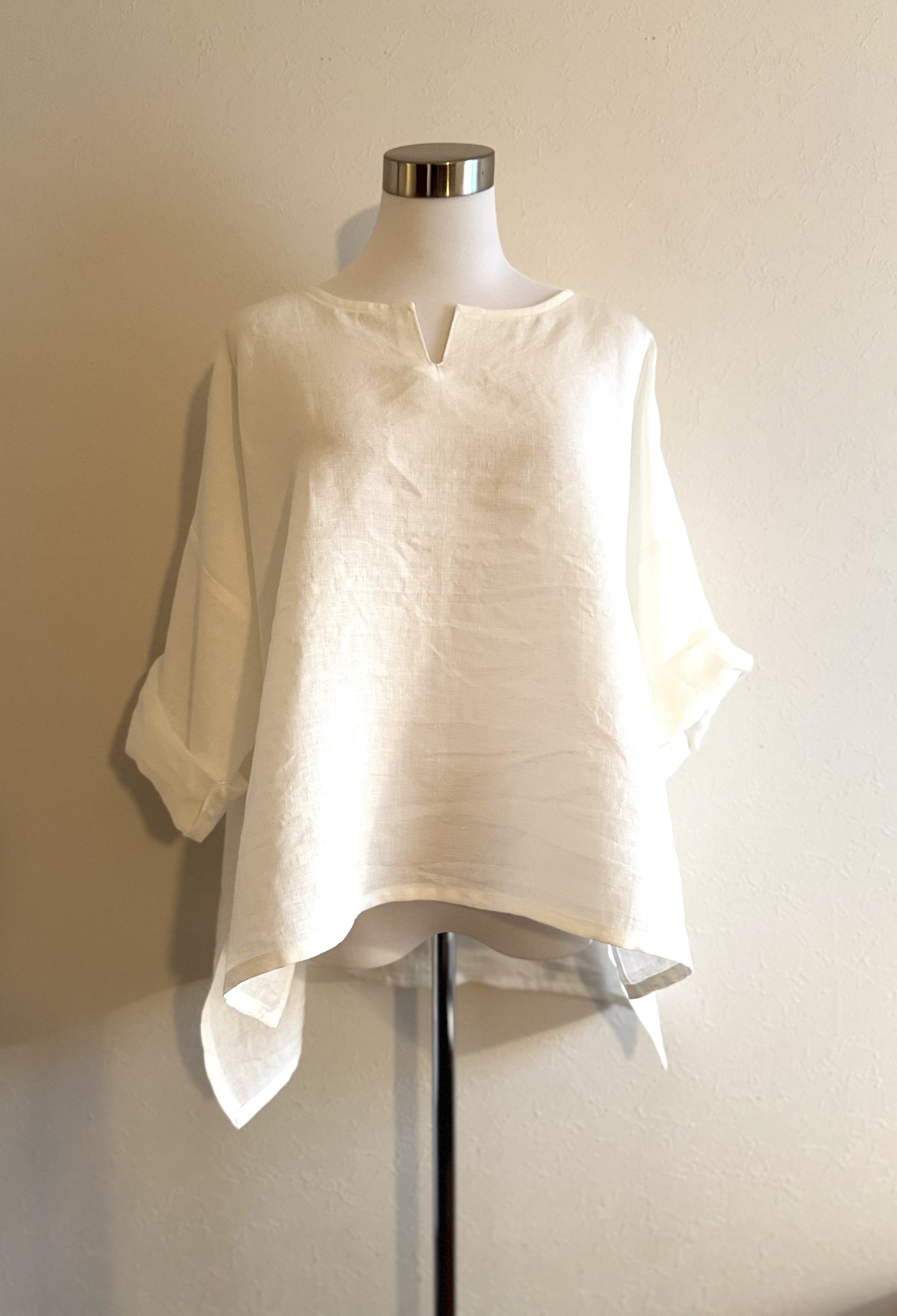 オーダー製作/ワイドシルエットリネンプルオーバー