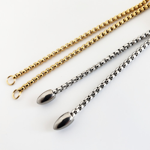 1本 304ステンレス スライダーブレスレット チェーンブレスレット