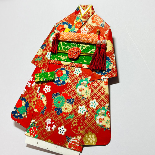 着物のお祝い袋862 ご祝儀袋 雪輪取り 桜 牡丹 梅 ご祝儀袋・袱紗