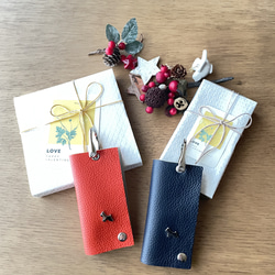 12犬種＋αから選べる！(レザーカラー16色)スマートキー対応コンパクトキーケース 4枚目の画像