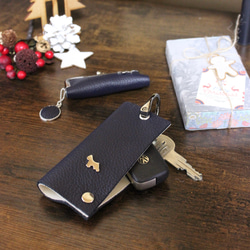 12犬種＋αから選べる！(レザーカラー16色)スマートキー対応コンパクトキーケース 5枚目の画像