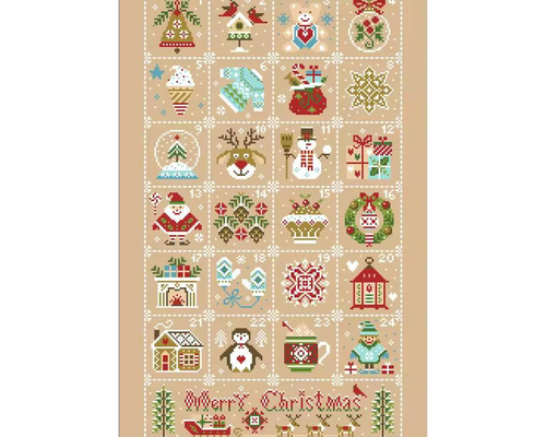 送料無料】☆アドベントカレンダー 18ct☆クロスステッチ刺繍キット