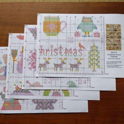 送料無料】☆アドベントカレンダー 18ct☆クロスステッチ刺繍キット