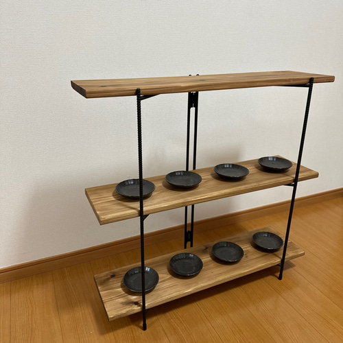 アイアンシェルフ　アイアンラック　折り畳みラック　4段　什器　飾り棚　観葉植物棚 アイアンシェルフ アイアンラック 折り畳みラック 什器 飾り棚