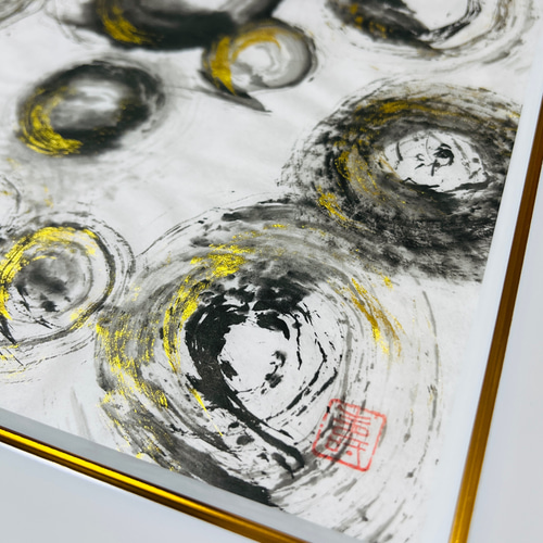 水彩アート「箱根焼きと果実」1点物、手描き、真筆。 水彩アート「箱根焼きと果実」1点物、手描き、真筆。