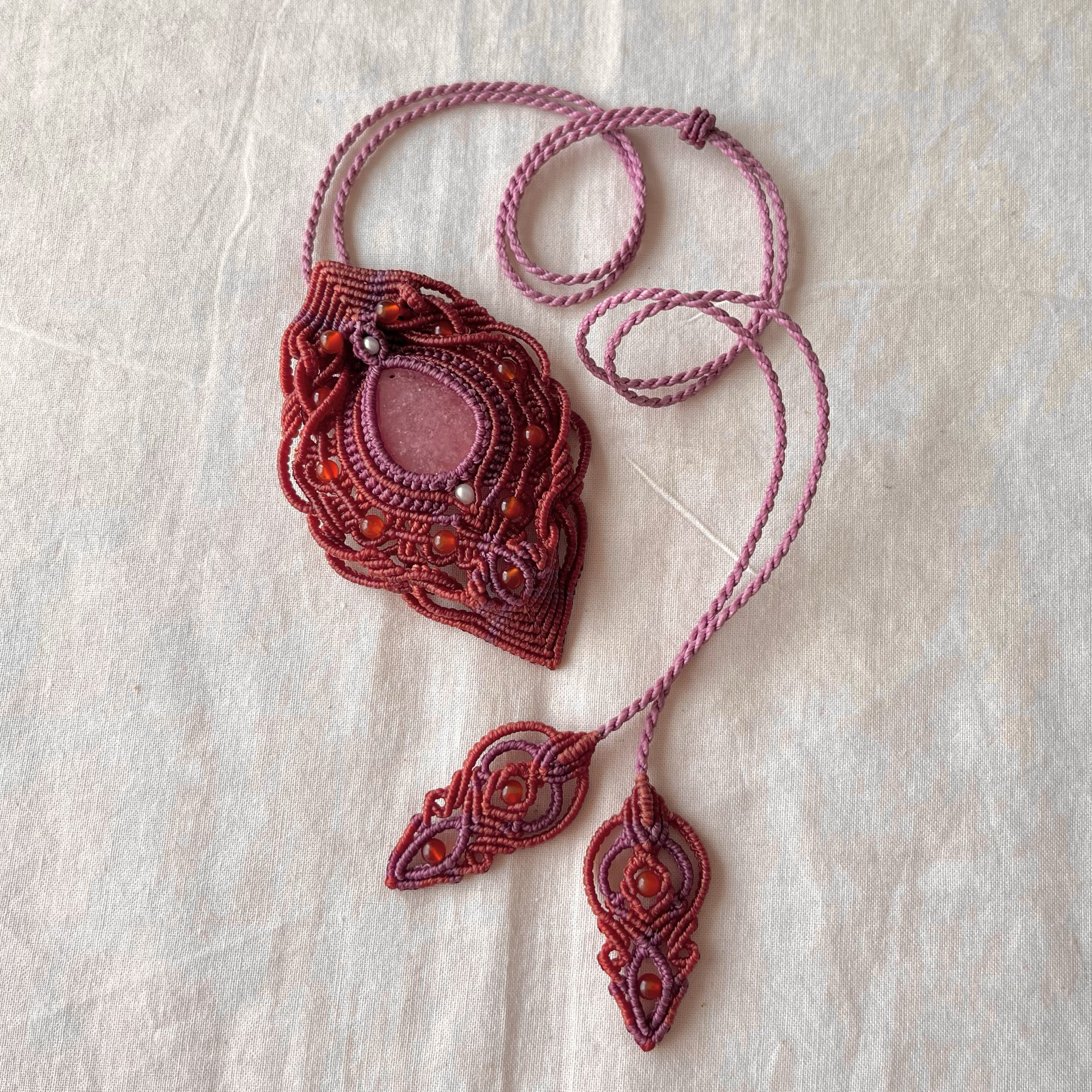 インカローズのペンダント　（PEー607）