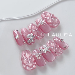 ネイルチップ 量産型フレンチガーリー ワンホン マグネット