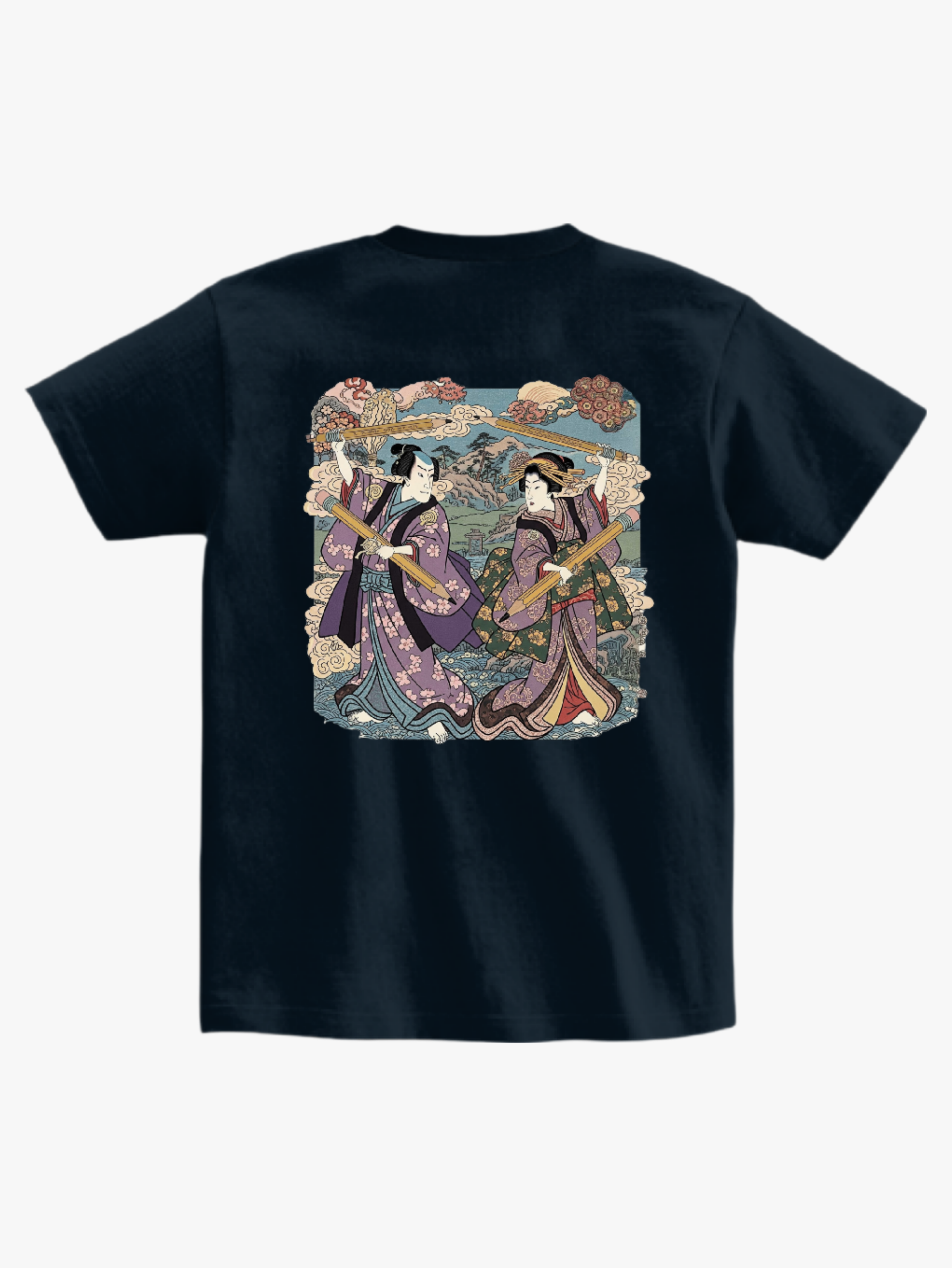 偏差値70以上限定【5月限定販売】浮世絵＆学問 Tシャツ