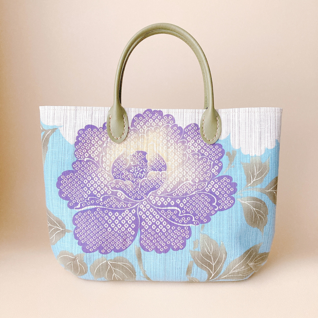 2/1～SALE★ｸｰﾎﾟﾝｺｰﾄﾞ【yhswnk】入力で6200円→5270円に！牡丹柄が美しい浴衣地ミニバッグ