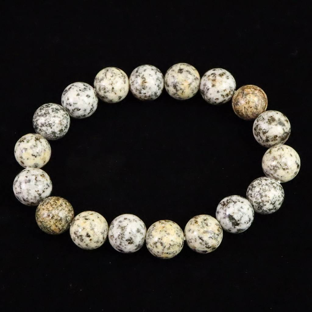 京都府産　鞍馬石 11.5mmブレスレット　 40.4ｇ #28426