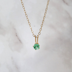 マラカイト ハートモチーフネックレスチャーム K18GP ペンダントトップ