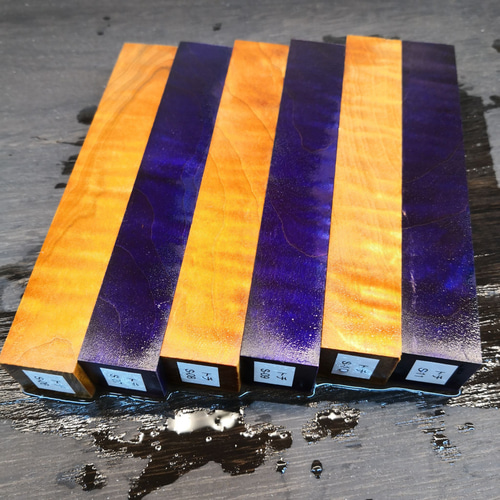 スタビライズドウッド/橡（トチ）/縮杢/ペンブランク【S-06～S-11