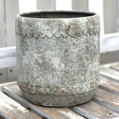 アンティーク　ブリキプランター　一部真鍮製 アンティーク ブリキプランター 一部真鍮製