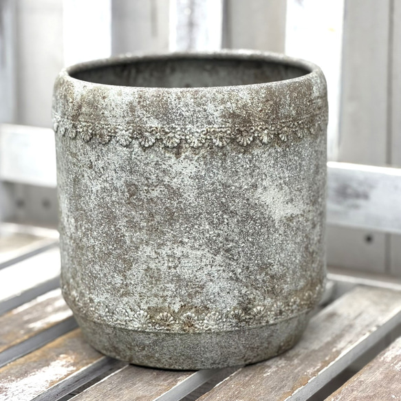 ブリキ 鉢 植木鉢 プランター 錆 アンティーク 風 ガーデニング シック