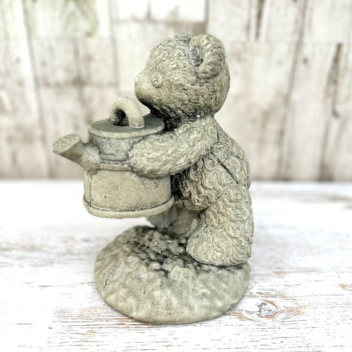 ベア くま アイボリー クマ 熊 オブジェ 置物 ガーデニング インテリア