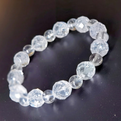 再販多数！幸福へ導く七色虹入り☆天然アイリスホワイト水晶