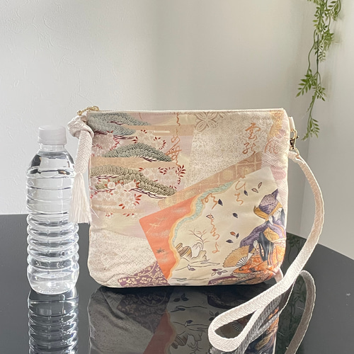 帯リメイクバッグ 源氏物語 ショルダーバッグ 和装バッグ 帯バッグ