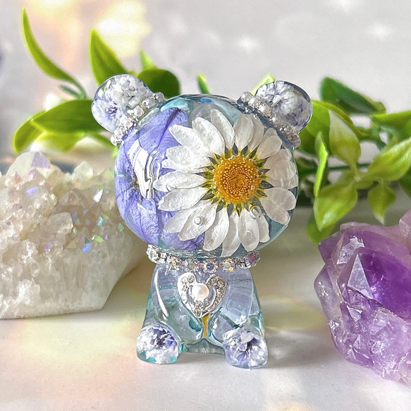 幸せを運ぶオルゴナイト くまちゃん ラリマー アパタイト マグネサイトターコイズ 幸せを呼ぶオルゴナイト くまちゃん ラリマー マグネサイトターコイズ