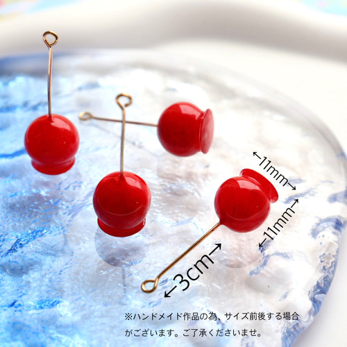 ミニチュア☆りんご飴 祭り 樹脂パーツ チャーム ペンタンド その他