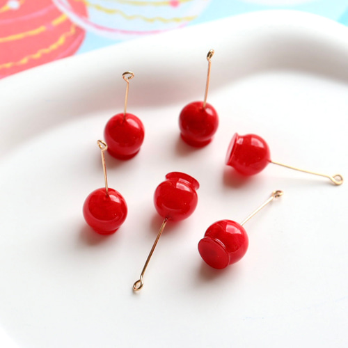 ミニチュア☆りんご飴 祭り 樹脂パーツ チャーム ペンタンド その他