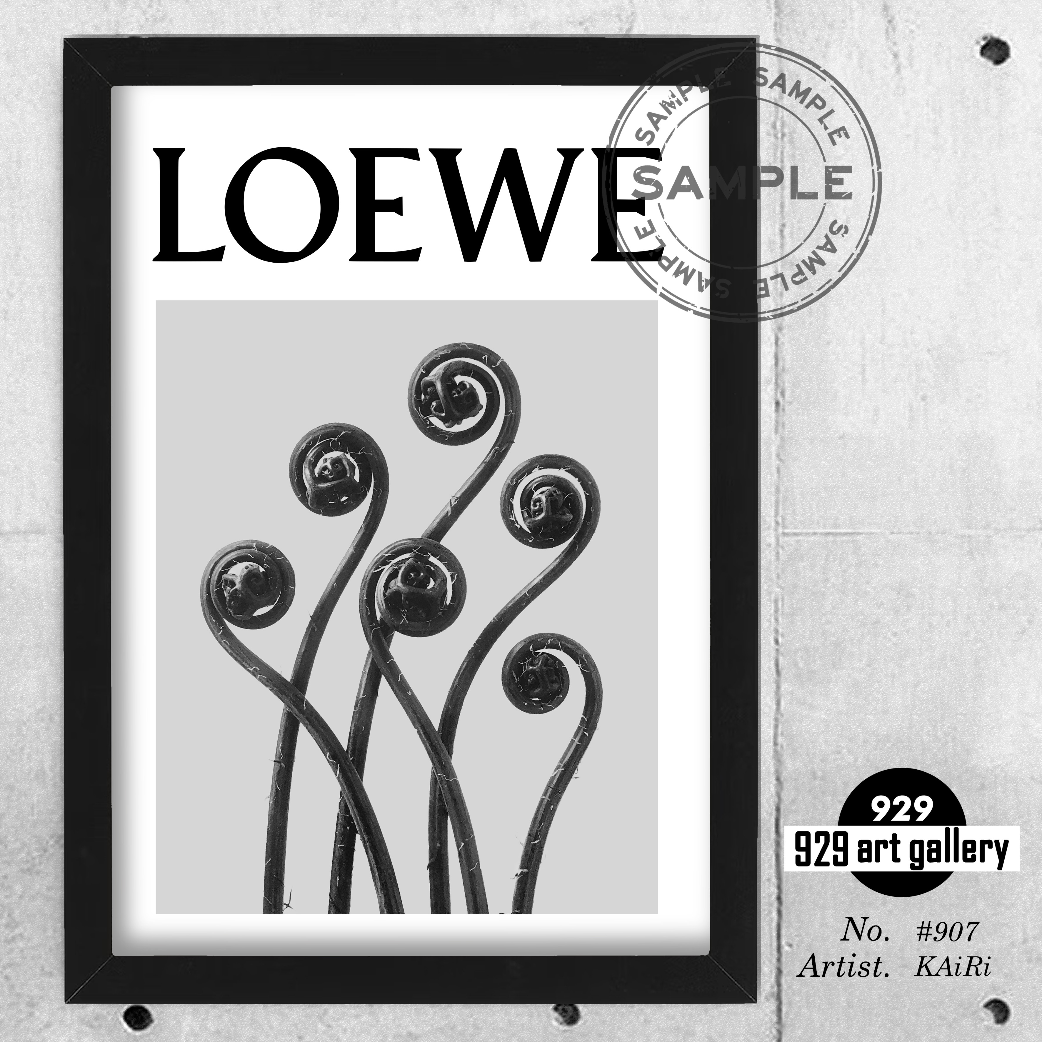 LOEWE　ポスター LOEWE type☆オマージュアートインテリアポスター＃907☆ロエベ