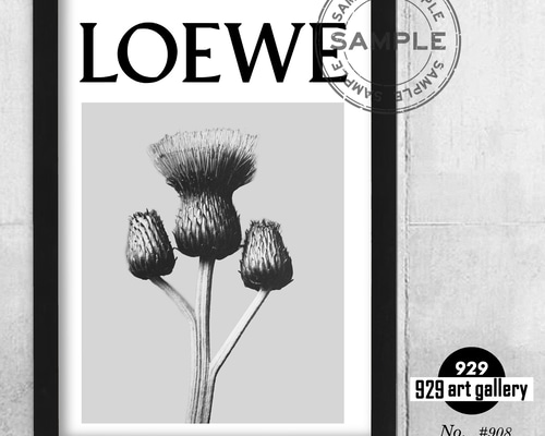 LOEWE type☆オマージュアートインテリアポスター＃908☆ロエベ・植物