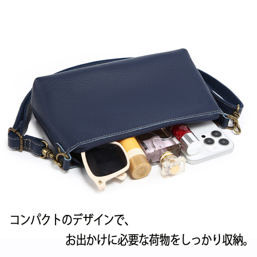 ショルダーバッグ 新品 斜めがけ 本革レザー 可愛い ハンドメイド 小
