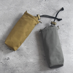 スリム・洗える保冷保温ペットボトルカバー（コットン）/シンプル 4枚目の画像