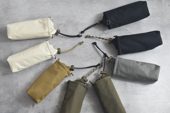 スリム・洗える保冷保温ペットボトルカバー（コットン）/シンプル 1枚目の画像