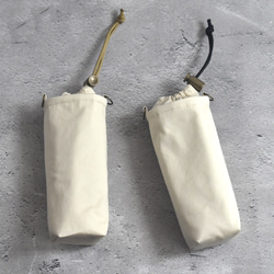 スリム・洗える保冷保温ペットボトルカバー（コットン）/シンプル 3枚目の画像