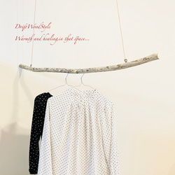 流木インテリア シンプルで真っすぐな大型流木のハンガーラック 北欧 衣装掛 ハンギング 吊り下げ ハンガーポール N69 1枚目の画像