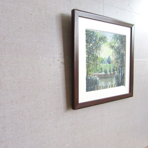 朝の風 （オイルパステル画 額縁付き） 絵画 takiyo 通販