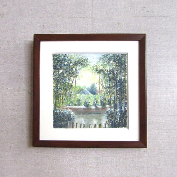 朝の風 （オイルパステル画 額縁付き） 絵画 takiyo 通販 19365922