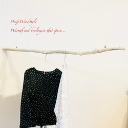 流木インテリア シンプルで真っすぐな大型流木のハンガーラック 北欧 衣装掛 ハンギング 吊り下げ ハンガーポール N71 2枚目の画像