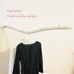 流木インテリア シンプルで真っすぐな大型流木のハンガーラック 北欧 衣装掛 ハンギング 吊り下げ ハンガーポール N72 6枚目の画像