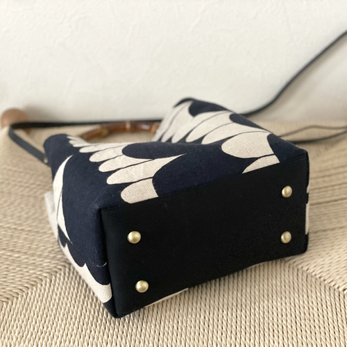 ⚮̈ミナペルホネン sea lace バンブーバッグ ワンハンドルバッグ