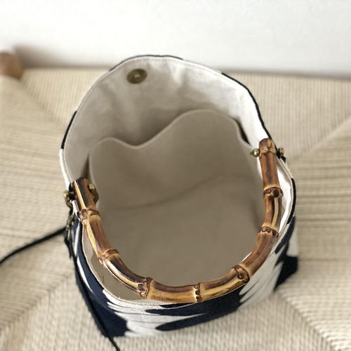 ⚮̈ミナペルホネン sea lace バンブーバッグ ワンハンドルバッグ