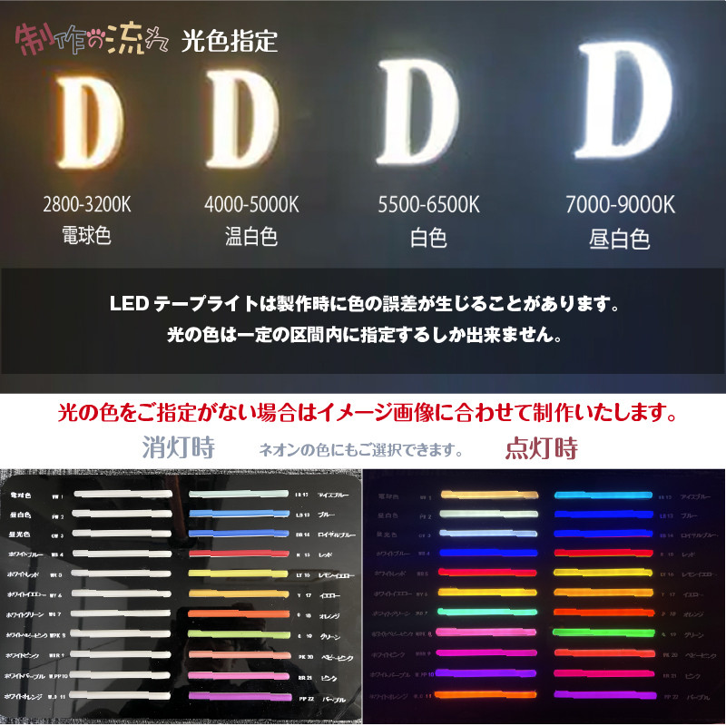 インフィニティミラー オーダー発光看板サイン LEDチャンネル文字018