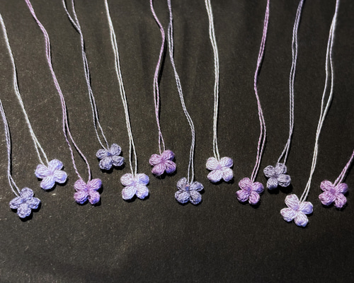 手編み かぎ針編み レース編み モチーフ 紫陽花 ハンドメイド クローバー 69561e2f7e53ece10fbe749742efd8