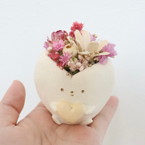 アニマルフラワー 動物アレンジ ねこ うさぎ ハリネズミ ドライ