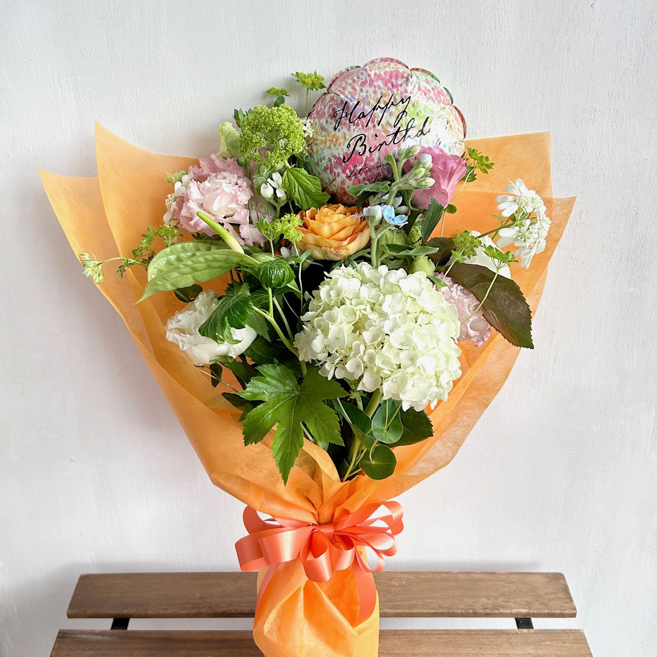 【生花】お誕生日のHappyバルーンブーケ!