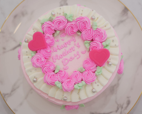 ピンクローズのセンイルケーキ5号 ケーキ milkymoco 通販