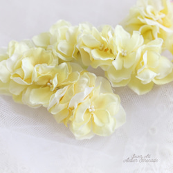 Floral barrette -yellow 第3張的照片