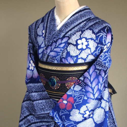 ちかこ様　　w0101★着物淡雪★有松鳴海絞り浴衣　逸品　藤娘きぬたや ちかこ様 w0101☆着物淡雪☆有松鳴海絞り浴衣 逸品 藤娘きぬたや